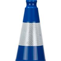 Premium Traffic Cone, 28", Blue, 4" Reflective Collar(s) Planification Entrepots Molloy