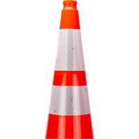 Premium Traffic Cone, 36", Orange, 4" & 6" Reflective Collar(s) Planification Entrepots Molloy