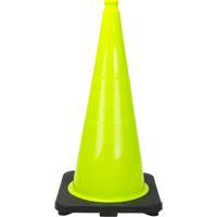 Premium Traffic Cone, 28", Lime Green Planification Entrepots Molloy