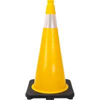 Premium Traffic Cone, 28", Yellow, 4" Reflective Collar(s) Planification Entrepots Molloy