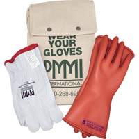 Ensemble de gants isolants en caoutchouc pour l'&eacute;lectricit&eacute;, ASTM classe 0, Taille 8, 11" lo Planification Entrepots Molloy