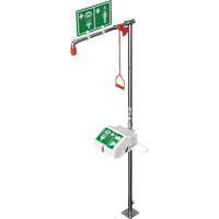 Douche combin&eacute;e avec cuvette ferm&eacute;e en ABS et entr&eacute;e inf&eacute;rieure, Socle Planification Entrepots Molloy