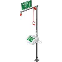 Douche combin&eacute;e avec cuvette ferm&eacute;e en ABS et entr&eacute;e sup&eacute;rieure, Socle Planification Entrepots Molloy