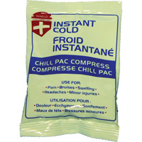 Instant Chill Pac Compress, Cold, Single Use, 4" x 6" Planification Entrepots Molloy