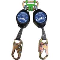 Self Retracting Lanyard with Composite Housing, 7', Web, Swivel Planification Entrepots Molloy