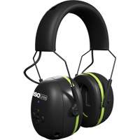 Black & Green Air Defender Bluetooth Earmuffs, Headband Style, 24 dB Planification Entrepots Molloy