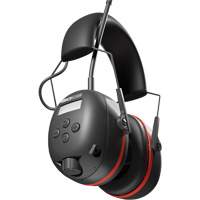Black & Red Air Defender AM/FM Earmuffs, Headband Style, 24 dB Planification Entrepots Molloy