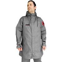 CoreMAX FR 35" Jacket with Attached Hood, Small, Grey Planification Entrepots Molloy