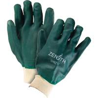 Gants verts &agrave; double enduit, 10" lo, PVC, Doublure en Jersey de coton, 70 mils Planification Entrepots Molloy