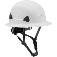 Fibre Metal Climbing Style Helmet with Full Brim, Meets CSA Type 2, Ratchet Suspension, Non-Vented Planification Entrepots Molloy