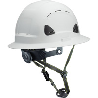 Fibre Metal Climbing Style Helmet with Full Brim, Meets CSA Type 2, Ratchet Suspension, Vented Planification Entrepots Molloy