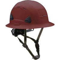 Fibre Metal Climbing Style Helmet with Full Brim, Meets CSA Type 2, Ratchet Suspension, Vented Planification Entrepots Molloy