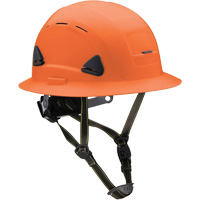 Fibre Metal Climbing Style Helmet with Full Brim, Meets CSA Type 2, Ratchet Suspension, Vented Planification Entrepots Molloy