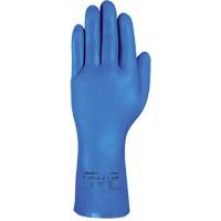 Gants r&eacute;sistants aux produits chimiques bleus pour usage moyen AlphaTec 37-501, Taille 7, 13" lo, Nitrile, 16,5-mil Planification Entrepots Molloy