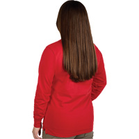 GRIDIRON Long Sleeve Logo T-Shirt, Women's, X-Small, Red Planification Entrepots Molloy