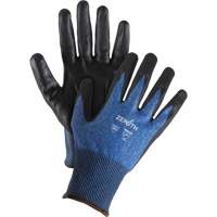Gants l&eacute;gers et haute dext&eacute;rit&eacute; r&eacute;sistants &agrave; la coupe, Taille 8, Calibre 18, Rev&ecirc;tement Mousse de nitrile, Enveloppe en Acier inoxydable/PEHP/Tungst&egrave;ne, ASTM ANSI niveau A9 Planification Entrepots Molloy