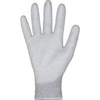 KnitActiv Electrostatic Dissipative Low-Linting White Gloves, 5, Polyurethane Coating, 13 Gauge, Nylon/Cotton Shell Planification Entrepots Molloy