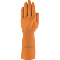Gants robustes r&eacute;sistants aux produits chimiques AlphaTec 87-208, Taille 7, 12,8" lo, Latex de caoutchouc, Doublure en Coton/Ouat&eacute;e, 29,5 mils Planification Entrepots Molloy