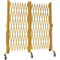 Barri&egrave;re extensible, 84" h x 20' lo, Jaune Planification Entrepots Molloy
