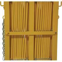 Barri&egrave;re extensible, 84" h x 20' lo, Jaune Planification Entrepots Molloy
