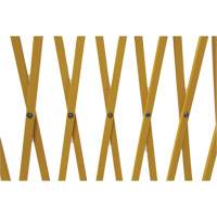 Barri&egrave;re extensible, 84" h x 20' lo, Jaune Planification Entrepots Molloy
