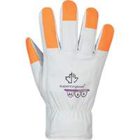 Endura Pro High-Visibility Cut-Resistant Gloves, Size Small, Cowhide Shell, ASTM ANSI Level A6 Planification Entrepots Molloy