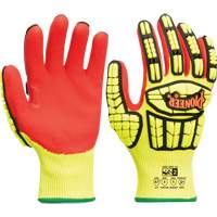 Cut and Impact-Resistant Gloves, Small, Synthetic Palm, Knit Wrist Cuff Planification Entrepots Molloy