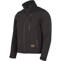 Veste chauffante Softshell, Hommes, Petit, Noir Planification Entrepots Molloy