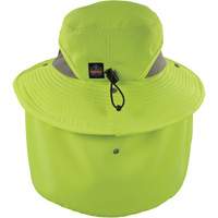 Chill-Its 8934 Ranger Hat with Neck Shade, Small/Medium, Hi-Vis Lime Planification Entrepots Molloy