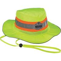 Chapeau de soleil de garde forestier GloWear 8935, petit/moyen, Jaune lime haute visibilit&eacute;, Polyester Planification Entrepots Molloy