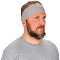 Chill-Its 6634 Performance Knit Cooling Headband, Grey Planification Entrepots Molloy