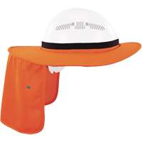 Chill-Its 6661 Universal Hard Hat Brim with Neck Shade, Hi-Vis Orange Planification Entrepots Molloy