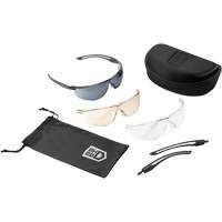 Gunfire 2.0 Ballistic Protection Safety Glasses Kit, Clear/Copper/Smoke Lens, Anti-Fog/Anti-Scratch, ANSI Z87+ Planification Entrepots Molloy