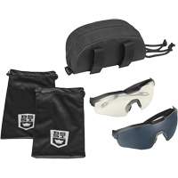 Ensemble de cache-œil pour lunettes de s&eacute;curit&eacute; MY6, Lentille Transparent/Fum&eacute;e, Antibu&eacute;e/Anti-&eacute;gratignures, ANSI Z87+ Planification Entrepots Molloy