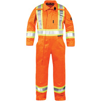 High-Visibility Fire-Resistant Coveralls, Size Small, Orange Planification Entrepots Molloy