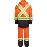 High-Visibility 150-Deniers Rain Suit, Polyester, Small, High Visibility Orange Planification Entrepots Molloy
