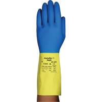 Gants r&eacute;sistants aux produits chimiques AlphaTec 87-224, Taille 7, 12,8" lo, N&eacute;opr&egrave;ne/Latex de caoutchouc, Doublure en Coton/Ouat&eacute;e, 26,8 mils Planification Entrepots Molloy