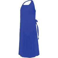 CoverMe Apron with Die-Cut Neck, Polyurethane, 45" L x 35" W, Blue Planification Entrepots Molloy