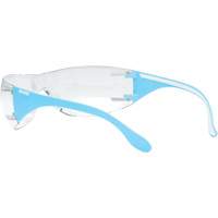 Lunettes de s&eacute;curit&eacute; bleu/blanc Adapt Lite, Lentille Transparent, Antibu&eacute;e/Anti-&eacute;gratignures, ANSI Z87+/R&eacute;pond ou surpasse la norme CSA Z94.3 Planification Entrepots Molloy