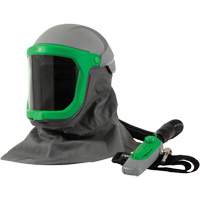 Z-Link Respirator with Safety Lens, FR Shoulder Cape, Breathing Tube & C40, Facepiece Respirator/Welding Helmet Planification Entrepots Molloy