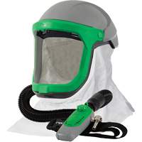 Z-Link Respirator with Tychem 4000 Shoulder Cape & C40, Facepiece Respirator/Welding Helmet Planification Entrepots Molloy