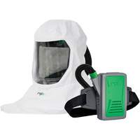 T-Link Respirator with Bump Cap, Breathing Tube, Belt-Mount & PX5 PAPR, Loose Fitting Hood & Faceshield, Lithium-Ion Battery Planification Entrepots Molloy