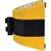 Syst&egrave;me de barri&egrave;re de s&eacute;curit&eacute; HAZLOK, Plastique, Fixation magn&eacute;tique, 30', Ruban Noir et jaune Planification Entrepots Molloy