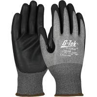 Gants r&eacute;sistant &agrave; la coupe G-Tek avec capacit&eacute; pour &eacute;cran tactile, Taille Petit, Calibre 18, Rev&ecirc;tement Mousse de nitrile, Enveloppe en PolyKor, ASTM ANSI niveau A4/EN 388 niveau D Planification Entrepots Molloy