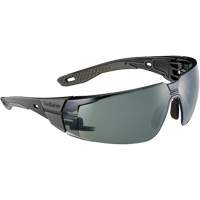 RUSH+ 2.0 M/L Safety Glasses with Black & Grey Frame, Grey/3.0 Lens, Anti-Fog/Anti-Scratch, ANSI Z87+ Planification Entrepots Molloy