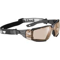 RUSH+ 2.0 XP M/L Safety Glasses with Black & Grey Frame, Copper Lens, Anti-Fog/Anti-Scratch, ANSI Z87+ Planification Entrepots Molloy