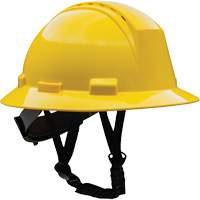 Casque de s&eacute;curit&eacute; &agrave; bord complet Kilimanjaro avec coque en PEHD, R&eacute;pond aux normes CSA type 2, Suspension Rochet, Ventil&eacute; Planification Entrepots Molloy