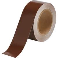 Pipe Marker Tape, 90', Brown Planification Entrepots Molloy