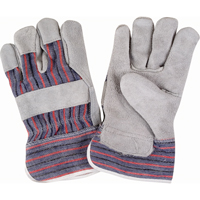 Gants d'ajusteur rugueux, Grand, Paume en Cuir de vache refendu, Doublure en Coton Planification Entrepots Molloy