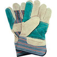 Gants d'ajusteur avec paume double, Grand, Paume en Cuir de vache refendu, Doublure en Coton Planification Entrepots Molloy